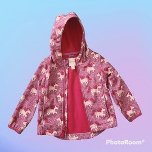 Cat & Jack fleece-lined unicorn windbreaker rain jacket